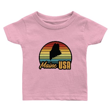 Discover Maine USA Baby T-shirts