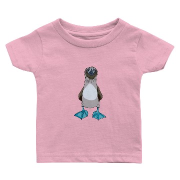 Discover Blue Footed Booby Cartoon Baby T-shirts