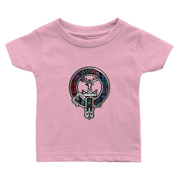 Discover Clan Gordon Red Tartan Crest Baby T-shirts