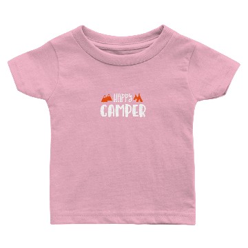 Discover Happy Camper Camping Gift Baby T-shirts