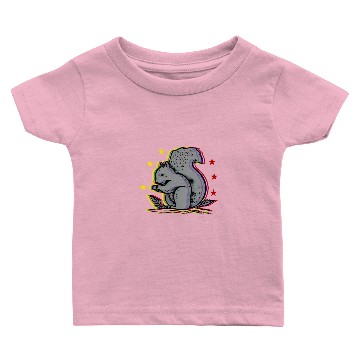 Discover Squirrel Gift Croissant Squirrel Rodent Nut Baby T-shirts