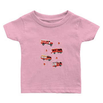 Discover Firefighter Vehicles pack Baby T-shirts