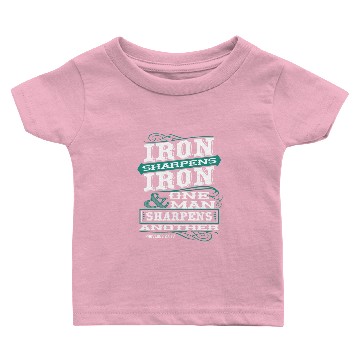 Discover IRON SHARPENS IRON one man sharpens another Baby T-shirts