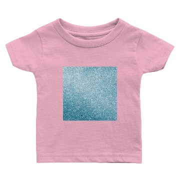Discover Light Blue Glitter Pattern Baby T-shirts