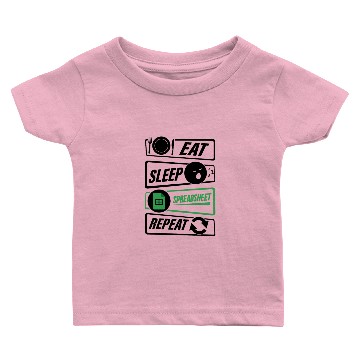 Discover Eat Sleep Spreadsheet Repeat Excel Accountant Baby T-shirts