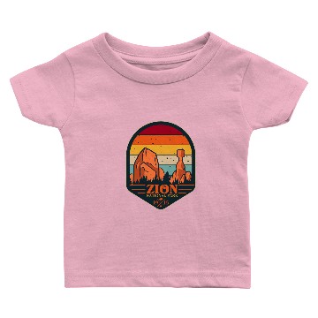 Discover Zion national Park vintage Baby T-shirts