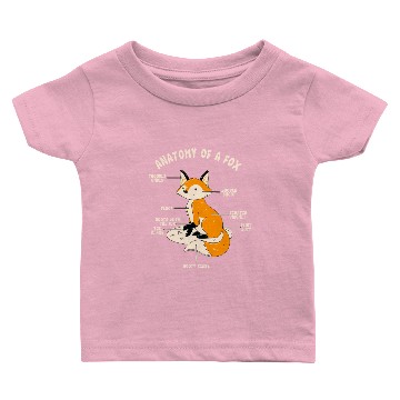 Discover Red Fox Gift Anatomy Of A Fox Baby T-shirts