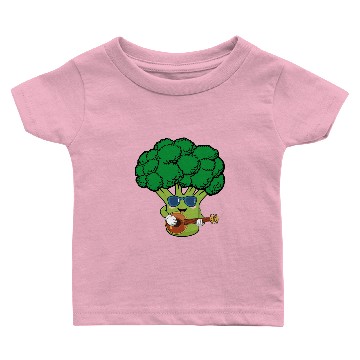 Discover Broccoli Funny with Guitar Gift Idea Baby T-shirts