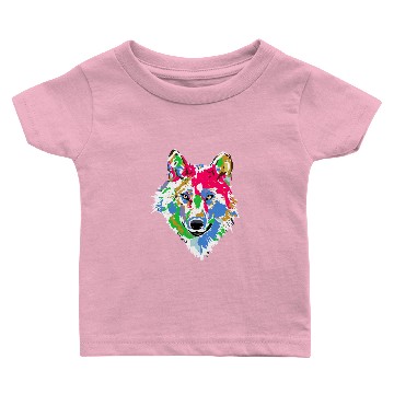 Discover Winter Wonderland Wild Wolf Baby T-shirts