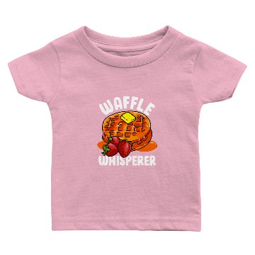 Discover Funny Waffle Whisperer Waffles Pancake Stack Baby T-shirts