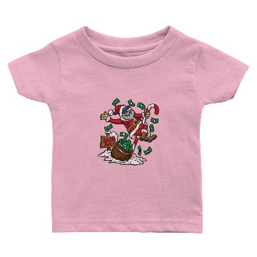 Discover Santa Claus Pole Dance Baby T-shirts