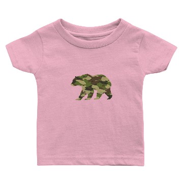Discover Bear Camouflage Bear Hunter Baby T-shirts
