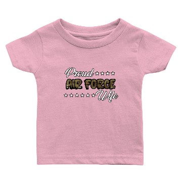 Discover Ocp Bold Proud Air Force Wife Baby T-shirts