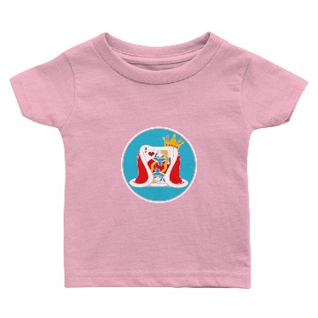 Discover Cribbage Queen Heart Card Board Game Baby T-shirts