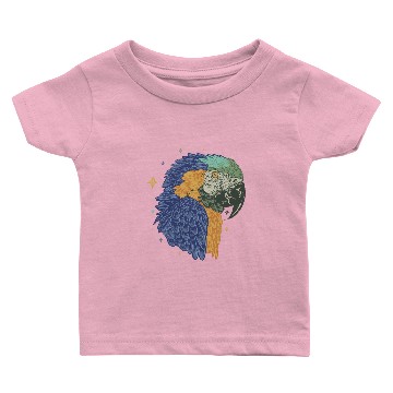Discover blue yellow macaw parrot Baby T-shirts