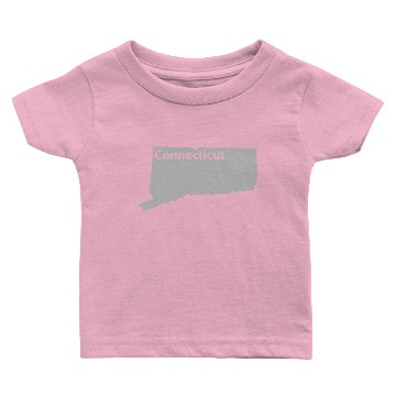 Discover Connecticut Map Home State Pride Gift Baby T-shirts