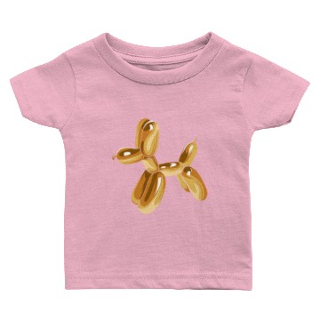 Discover Balloon Dog Silver Baby T-shirts