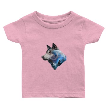 Discover Wolf Moon Forest View Nature Baby T-shirts