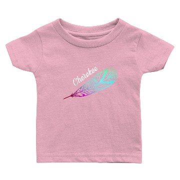 Discover Cherokee Feather Native American Indian Gift Baby T-shirts