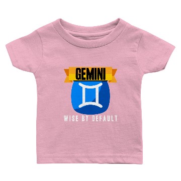 Discover Gemini Wise By Default Baby T-shirts