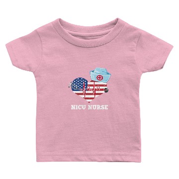 Discover NICU Nurses USA Flag Baby T-shirts