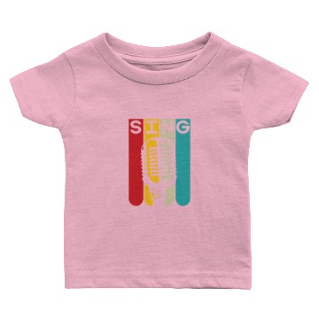 Discover Sing cool retro karaoke night singer Baby T-shirts