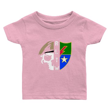 Discover Veteran Gift-75th Ranger Regiment Skull Unit Crest Baby T-shirts