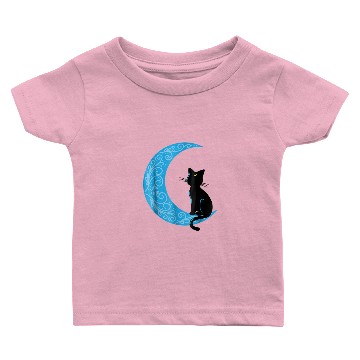 Discover Black Cat Crescent Moon Sailor Mom 1103 Baby T-shirts