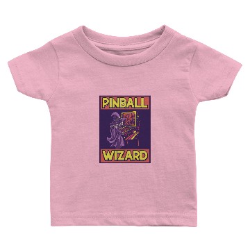 Discover Pinball Wizard Pinball Machine Arcade Game Baby T-shirts