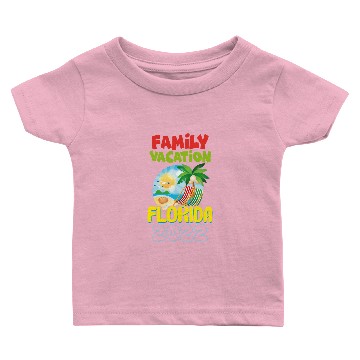 Discover Family Vacation Florida 2022 Funny Summer Family Baby T-shirts