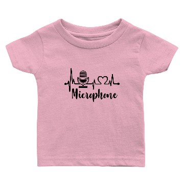 Discover Heartbeat Microphone Baby T-shirts