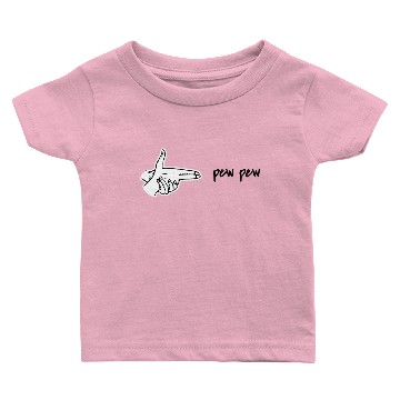 Discover pew pew handpistol Baby T-shirts