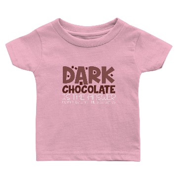 Discover Dark Chocolate Saying Joke Cocoa Brownie Baking Baby T-shirts
