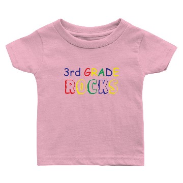Discover Grade Rocks Back to School Design Baby T-shirts