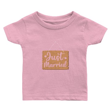 Discover Just Married Sign Baby T-shirts