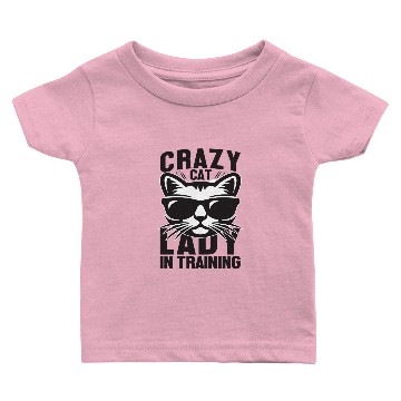 Discover Crazy cat Baby T-shirts