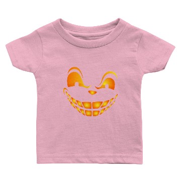 Discover Pumpkin Halloween Baby T-shirts Jack O Lantern Face Baby T-shirts