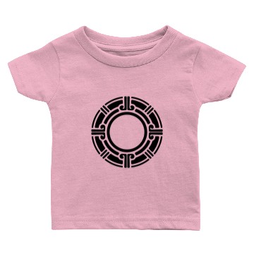 Discover Aztec Tribal Circular Border Pattern Baby T-shirts