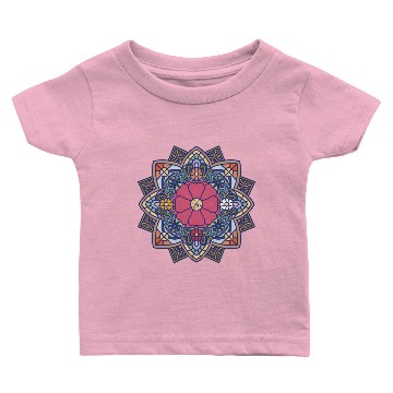 Discover Rose moss mandala Baby T-shirts