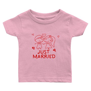 Discover Just Married Baby T-shirts