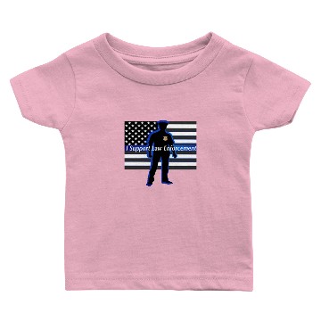 Discover I Support Law Enforcement Baby T-shirts