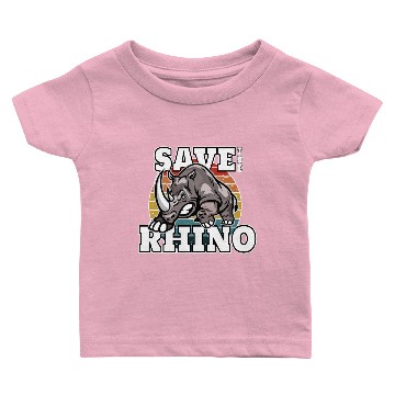 Discover Save The Rhinos Funny Rhino Baby T-shirts