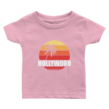 Discover Hollywood Vinatge palms Baby T-shirts