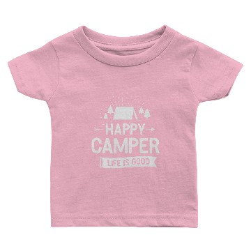 Discover Happy Camper Baby T-shirts