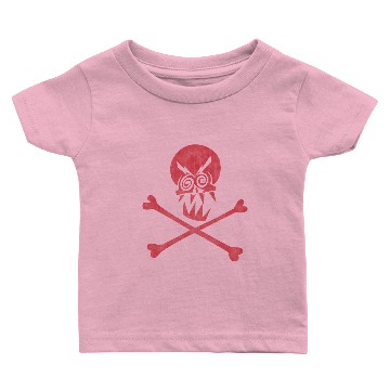 Discover Drunk Pirate Skull & Crossbones Vintage (Red) Baby T-shirts