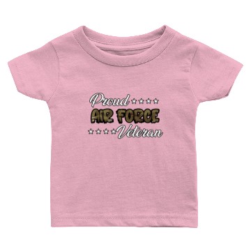 Discover Ocp Bold Proud Air Force Veteran Baby T-shirts