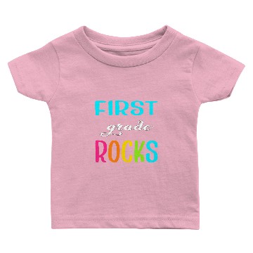 Discover First Grade Rocks Back To School Baby T-shirts