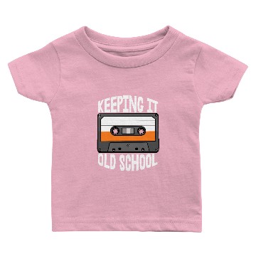 Discover Keeping It Old School Cassette Baby T-shirts