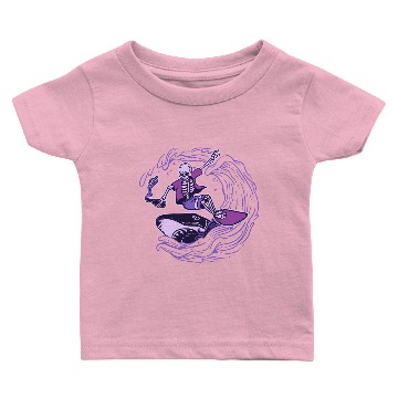 Discover Surfing Skeleton Halloween Baby T-shirts