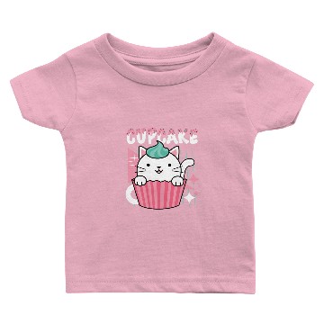 Discover Kawaii Cat Cupcake Baby T-shirts
